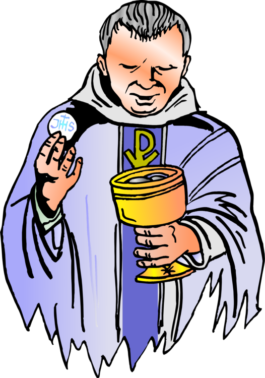Priesthood In The Catholic Church Clergy Eucharist - Clip Art Catholic Church (526x750), Png Download
