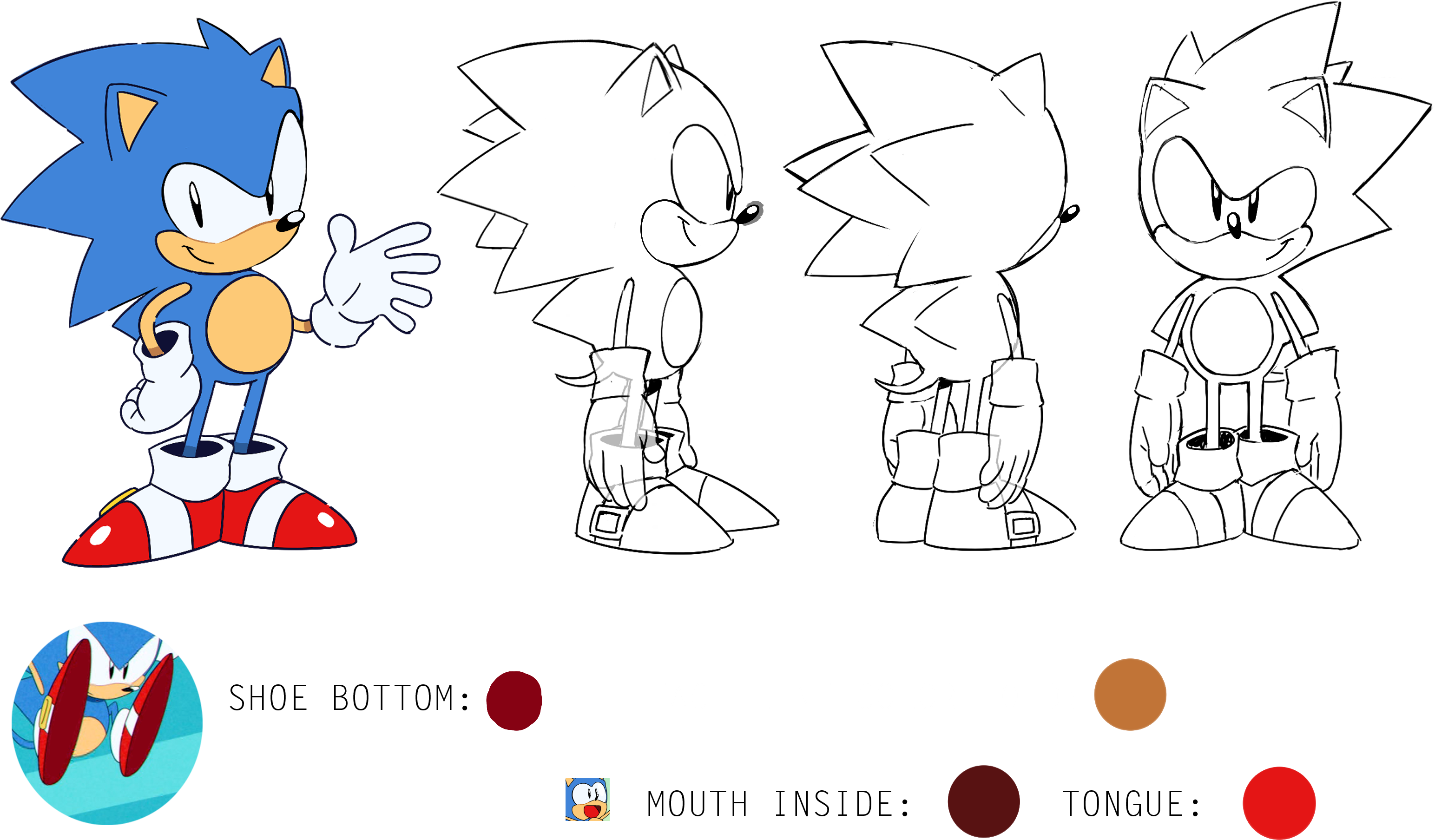 Smug Tails In The Bottom Is Pure Gold, Isn't He And - Sonic Mania Adventures Concept Art (4201x2550), Png Download