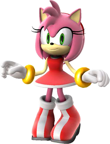 Amy Rose Sonic Archie Comics (372x485), Png Download
