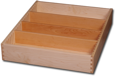 Drawer With Multiple Vertical Grooves - Drawer Divider Grooves (450x300), Png Download