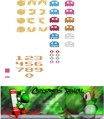 General Sprites - Pac Man Atari 2600 Sprite (355x418), Png Download