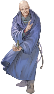 Wrys Kindly Priest Face - Wrys Fire Emblem Heroes (340x408), Png Download