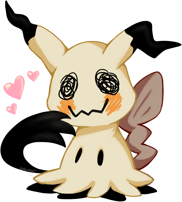 Mimikyu Love By Ambunny - Mimikyu Love (613x679), Png Download