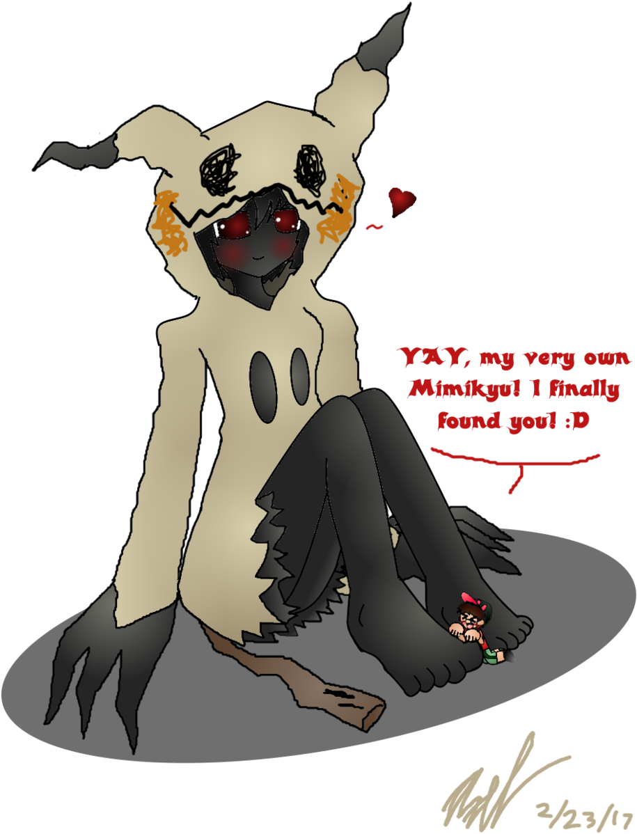 Mega Mimikyu S Mini Massage By Axeldk64-db06dp6 - Giantess Mimikyu (1024x1268), Png Download