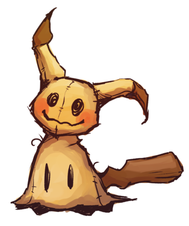 Image - Mimikyu (400x473), Png Download