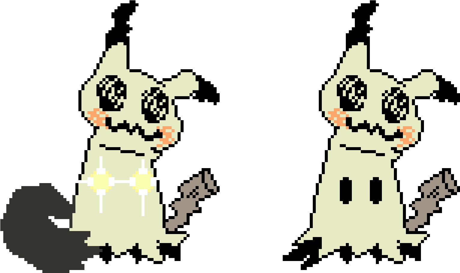 Mimikyu - Cartoon (1640x930), Png Download