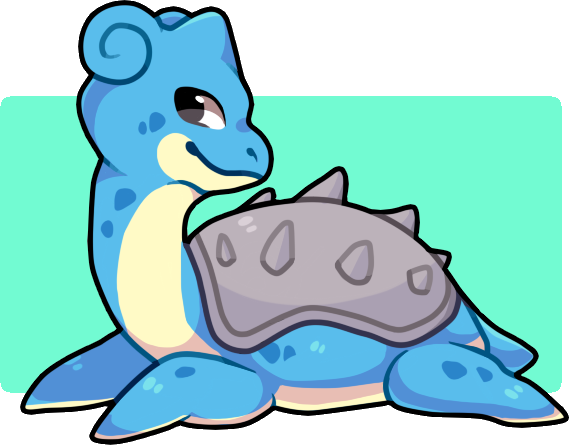 Lapras By Rrrai On Deviantart - Digital Art (569x445), Png Download