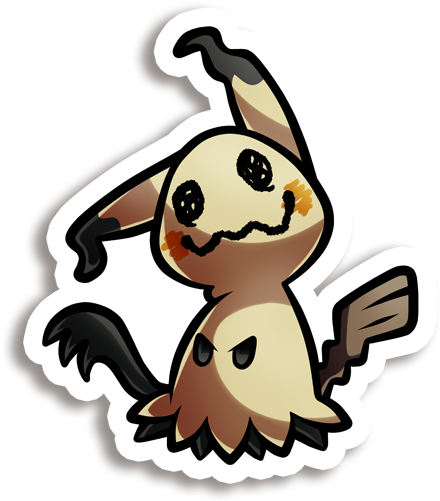 Mimikyu Vinyl Sticker - Dr. Martens Women's Short Sleeve T-shirt Black/oxblood (500x500), Png Download