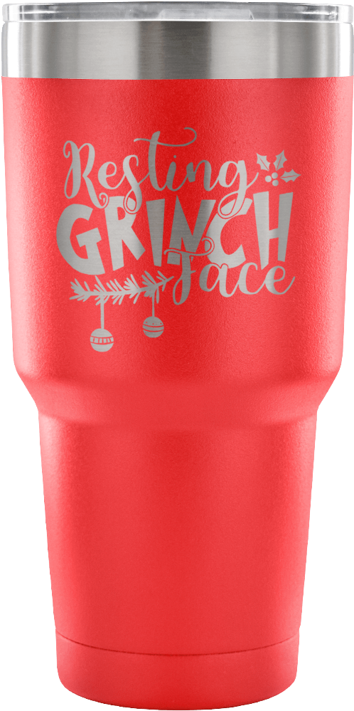 Resting Grinch Face - Funny Sayings For Tumblers (1024x1024), Png Download
