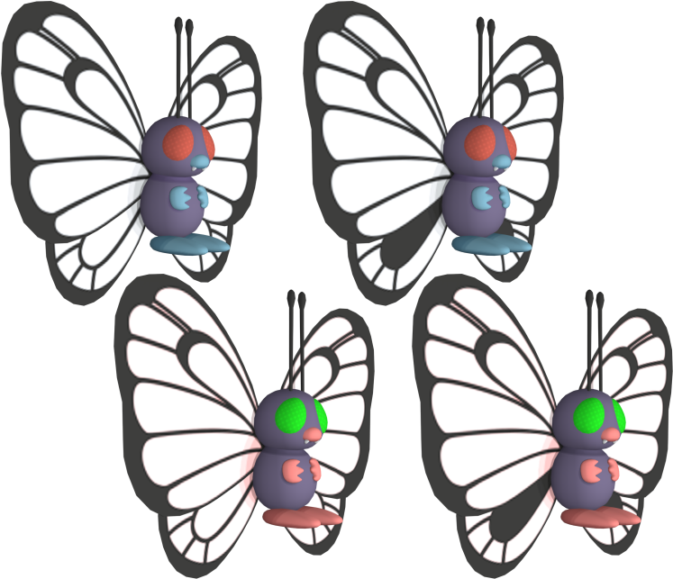 Download Zip Archive - Butterfree 3d (750x650), Png Download