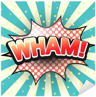 Wham, Comic Speech Bubble - Imperial Japanese Flag Square (400x400), Png Download