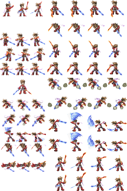 I Made The Myself Clip Art Download - Transparent Sprite Sheets (423x627), Png Download