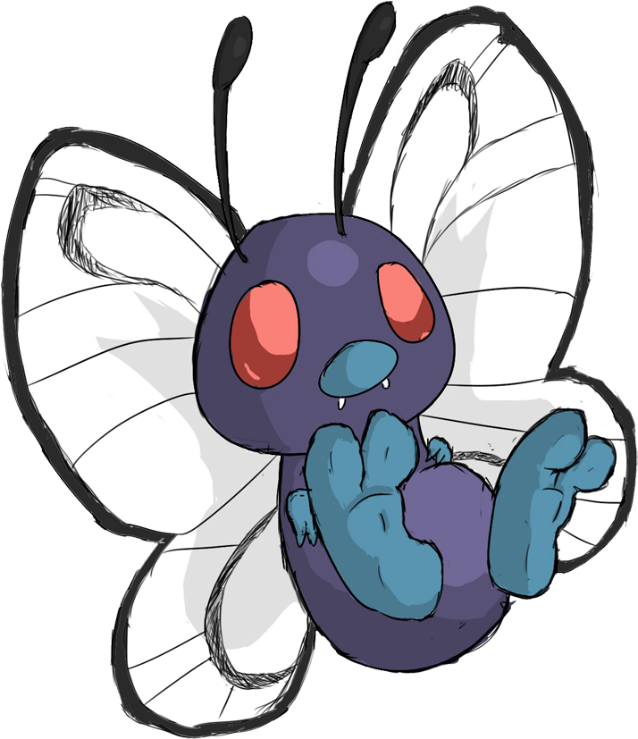 Paw-dex - Butterfree - Butterfree (968x1062), Png Download