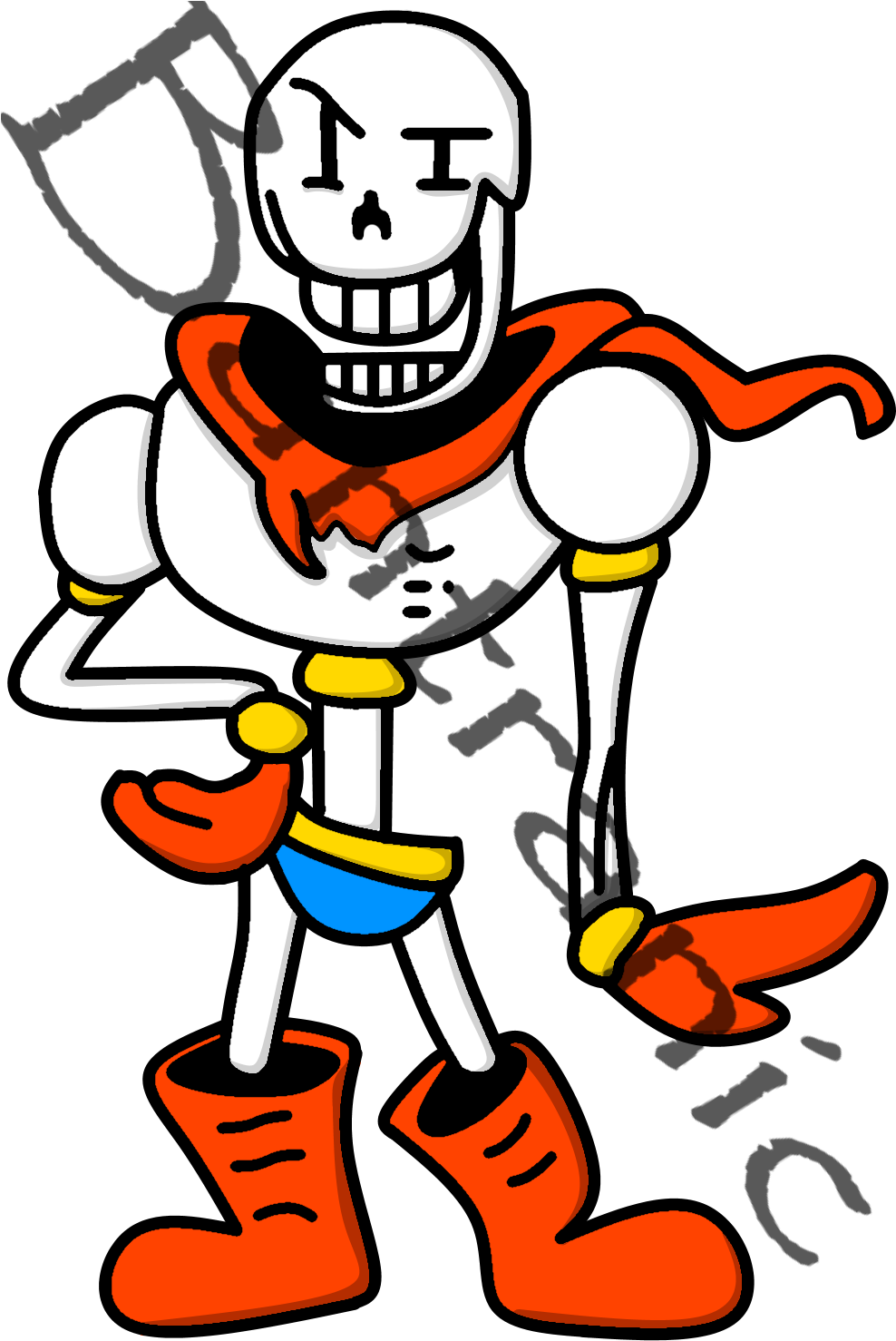 Vector Royalty Free Hd Sprite Recreation By Bantranic - Papyrus Hd Sprite (1000x1486), Png Download