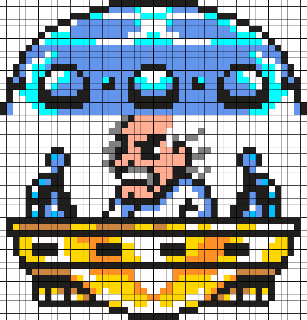 Mega Man Dr Willy Perler Bead Pattern / Bead Sprite - Mega Man Perler Bead (1009x1051), Png Download