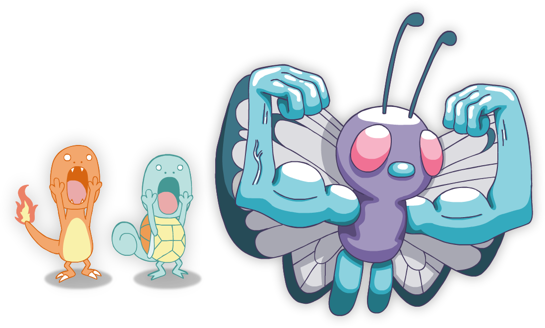 Buff Butterfree - Butterfree (1130x685), Png Download
