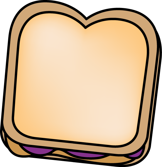 Graphic Transparent Download And Jelly Clip Art Images - Peanut Butter And Jelly Sandwich (552x567), Png Download