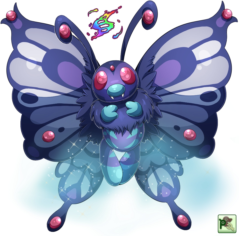 System Salamence On Twitter Png Mega Butterfree - Wiki (1000x1000), Png Download