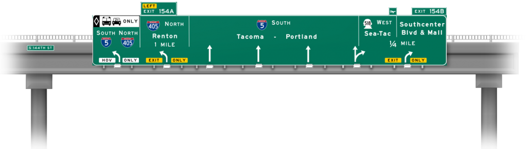 Here's My Fix If You Want To Waste Taxpayer Dollars - Arrow Per Lane Signs (1024x290), Png Download