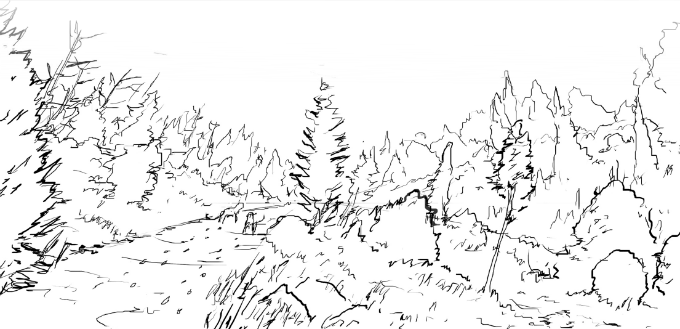 Felines Of Cattails There's All Sorts Of Useful Things - Sketch (680x329), Png Download