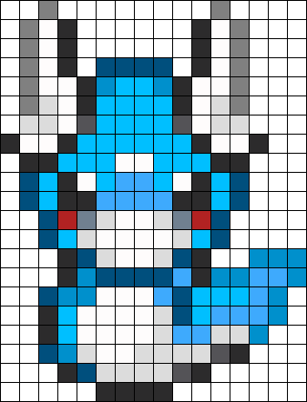 Dratini Perler Bead Pattern / Bead Sprite - Central City Brewing Co Ltd (337x442), Png Download