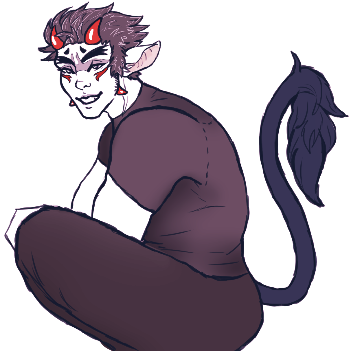 Oni (1260x1280), Png Download