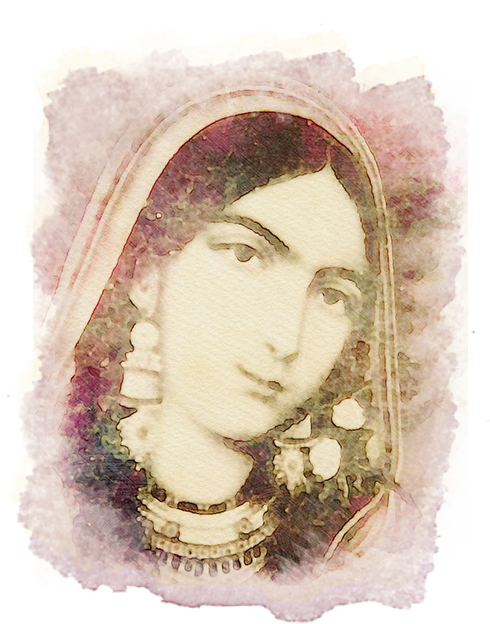 Begum Hazrat Mahal - Early Freedom Fighters Of India (490x624), Png Download