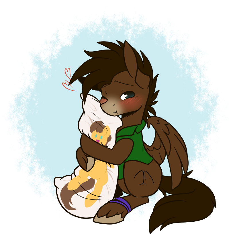 Ak4neh, Blushing, Body Pillow, Caramel, Heart, Implied - Cartoon (887x852), Png Download