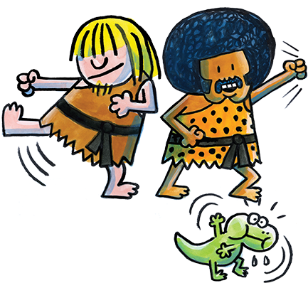 Planet Pilkey Image Ookgluk 01 - Ook And Gluk Dinosaur (440x440), Png Download