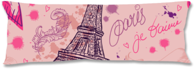 Paris Pattern Collection Body Pillow Body Pillows- - Papel De Fundo De Parede De Paris (394x394), Png Download