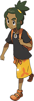 Hau - Pokemon Hau Png (350x350), Png Download