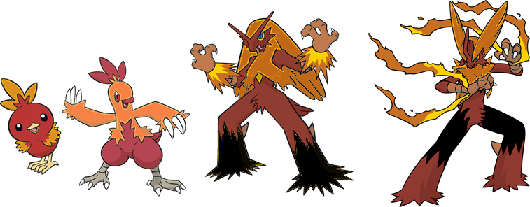 Alt Shinies Torchic Combusken Graphic Library Library - Torchic Combusken Blaziken Mega Blaziken (757x296), Png Download