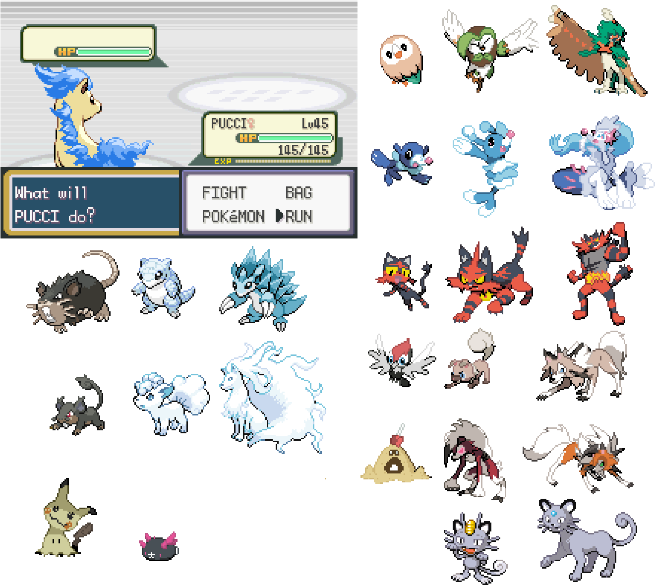 [oc][wip] Pokemon Sun/moon Sprites Ripped Battleground - Pokemon Sun And Moon Sprites (1350x1200), Png Download