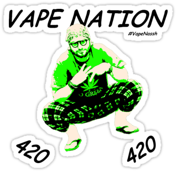 Vape Nation Png Picture Black And White Download - Vape Nation Png (375x360), Png Download