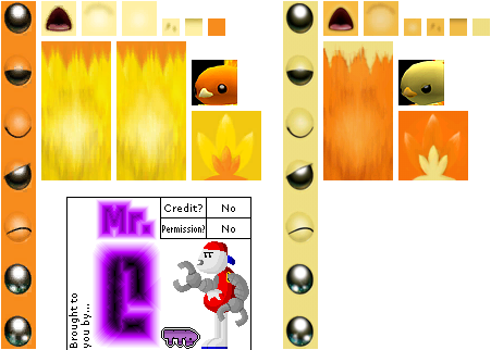 #255 Torchic - Pokémon Stadium The Texture (451x322), Png Download