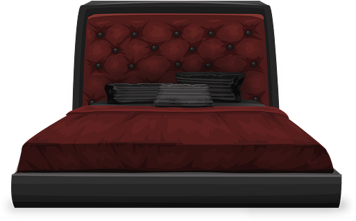 Red Bed Png - Transparent Png Image Bed Png (640x378), Png Download