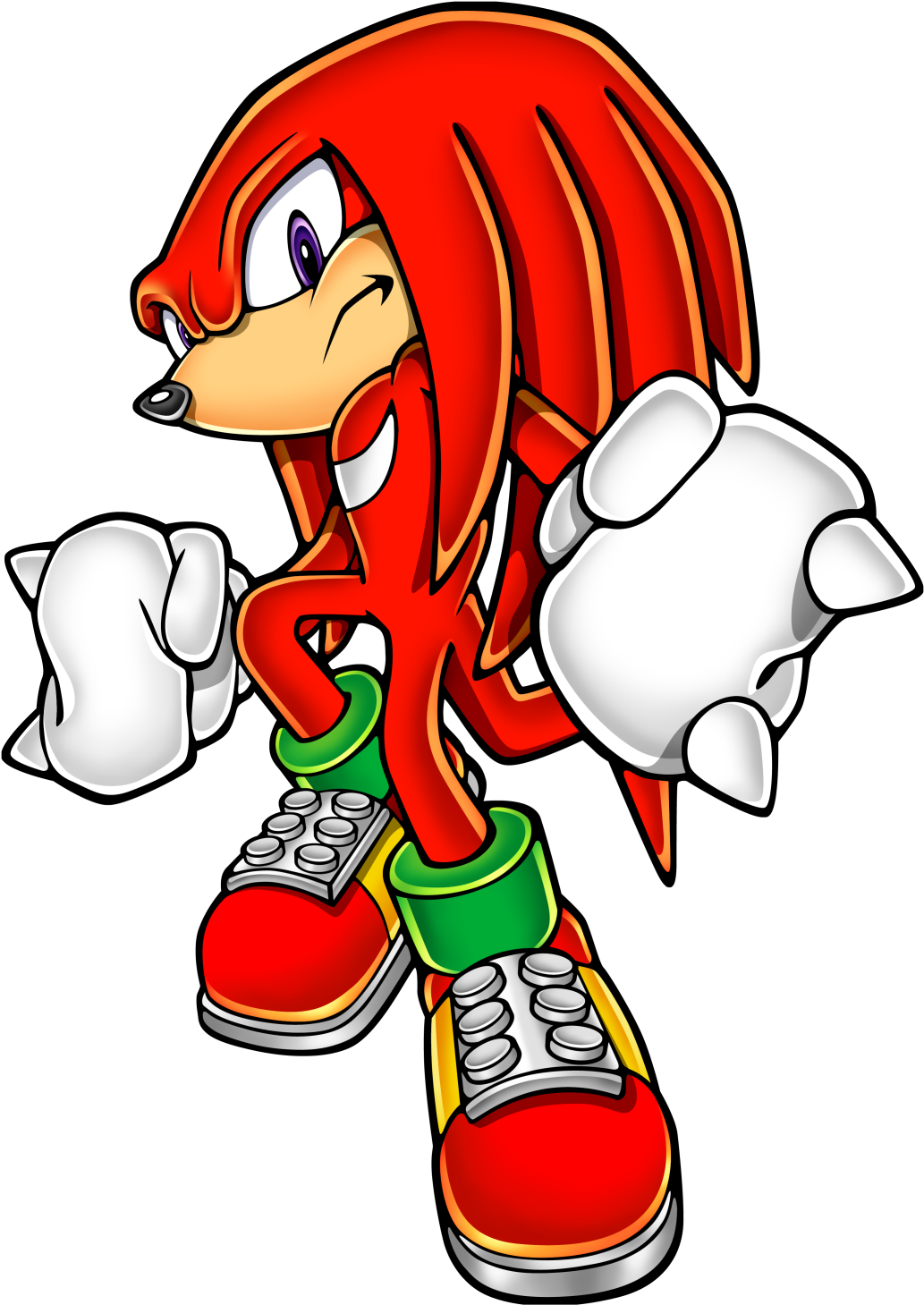 Knuckles 16 - Knuckles The Echidna (1056x1608), Png Download