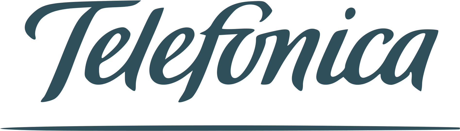02 Oct 2014 - Telefonica Logo Png (2000x547), Png Download