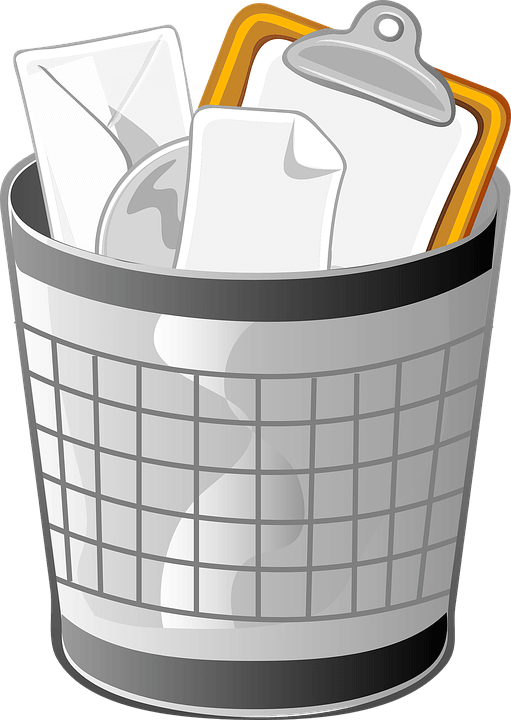 Trash Can Clip Art (455x640), Png Download