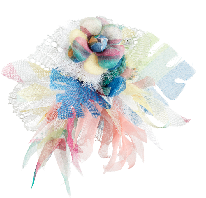Camélia, Dentelle, Tulle, Organza & Mousseline De Soie-multicolore - Sacred Lotus (846x1080), Png Download