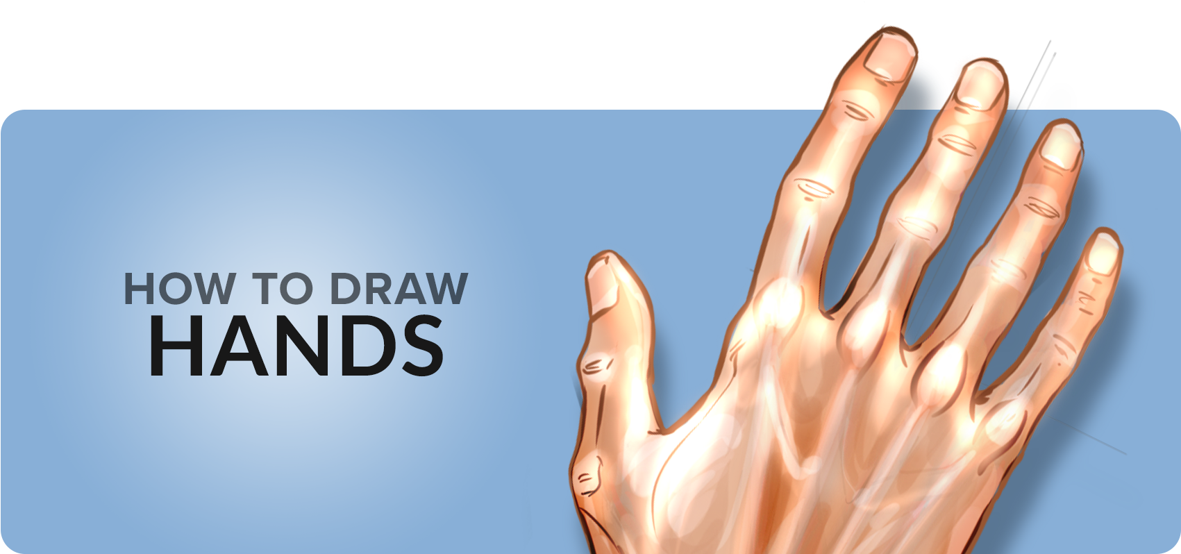 How To Draw Hands Tutorial (1700x864), Png Download