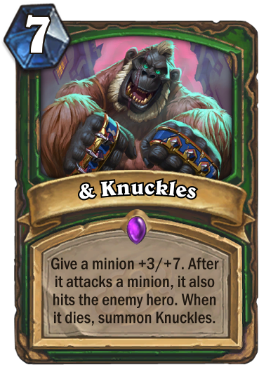 Knuckles - 7 Mana Paladin Spell (400x543), Png Download