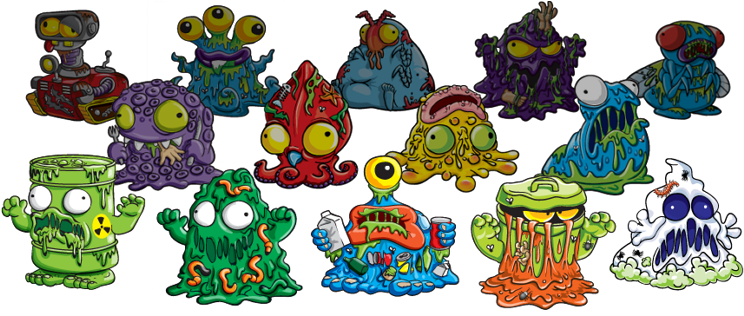 Trash Pack Ice Cream (750x315), Png Download