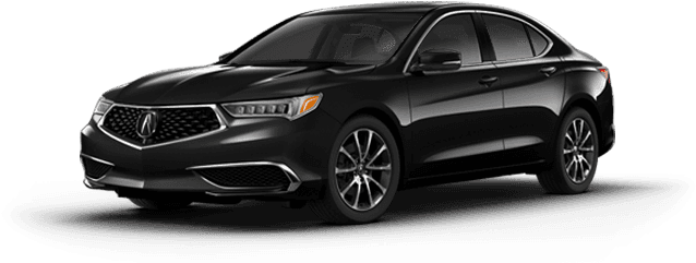 New 2019 Acura Tlx - 2019 Acura Tlx Black (874x332), Png Download