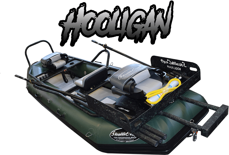 Hooligan Fly Fishing Raft - Rigid-hulled Inflatable Boat (1000x668), Png Download