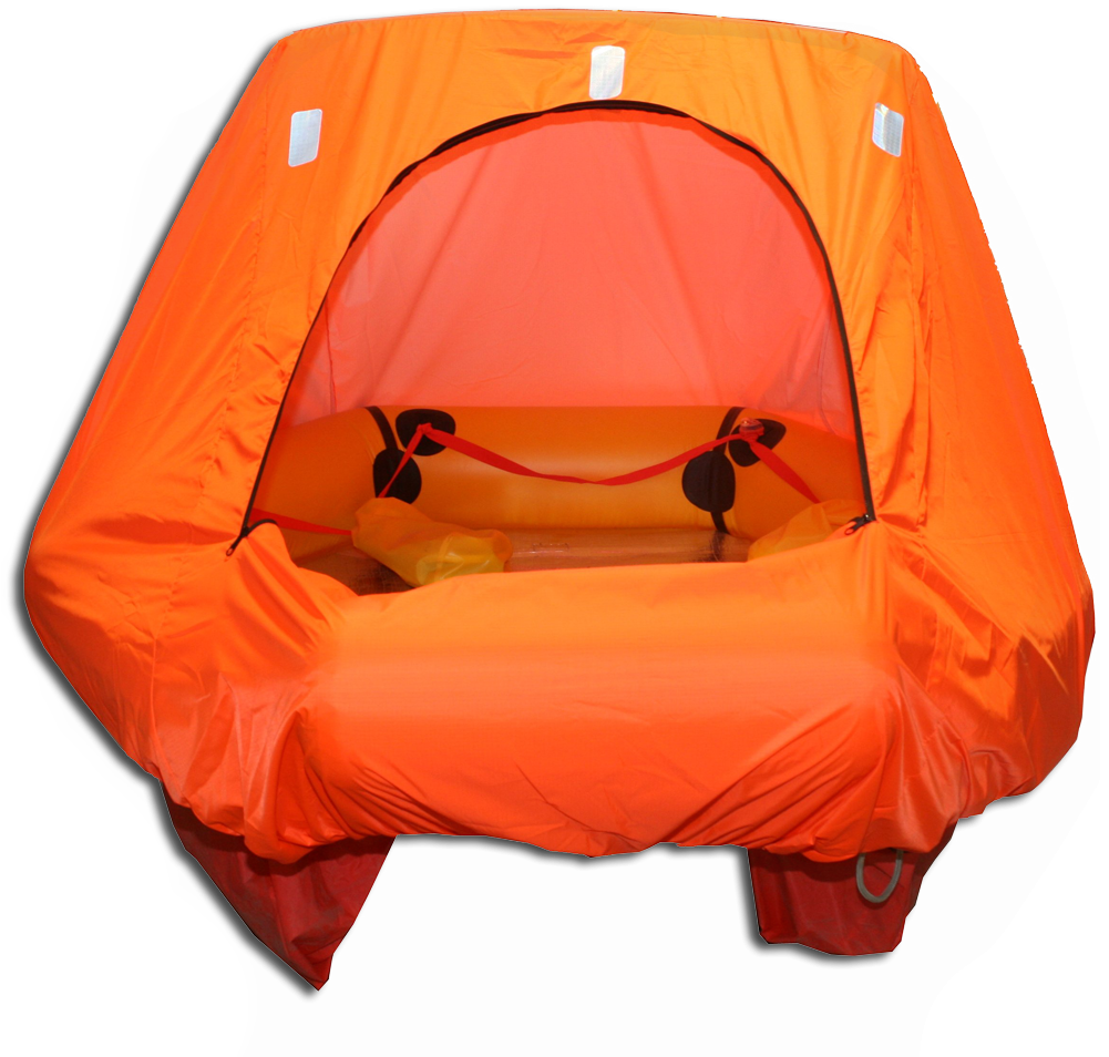 Coastal Life Raft With Canopy Door Open - Tent - Free Transparent PNG ...