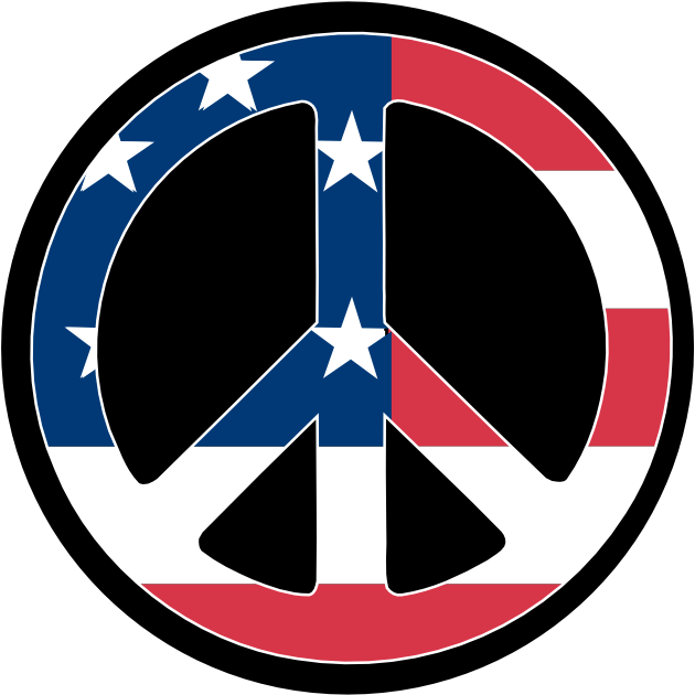 Scalable Vector Graphics Us Flag Peace Symbol Scallywag - Red White And Blue Peace Sign Hand (777x1006), Png Download