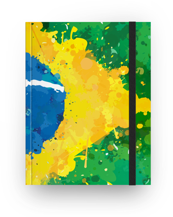 Caderno Bandeira Do Brasil De Incantiana - Brazil (800x800), Png Download