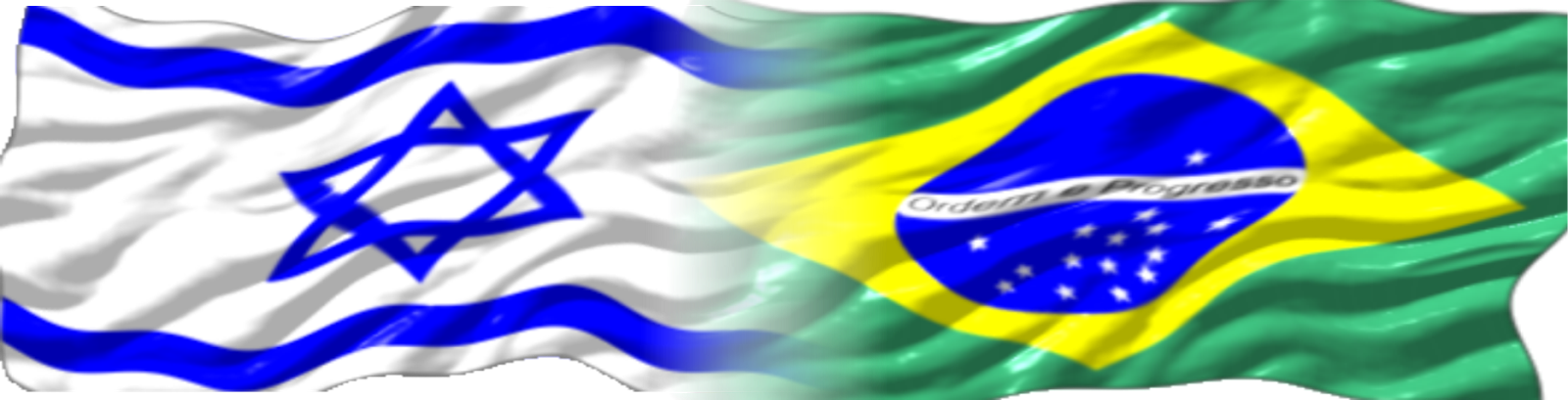 Bandeiras Israel Brasil - Bandeira De Israel Png (1600x409), Png Download