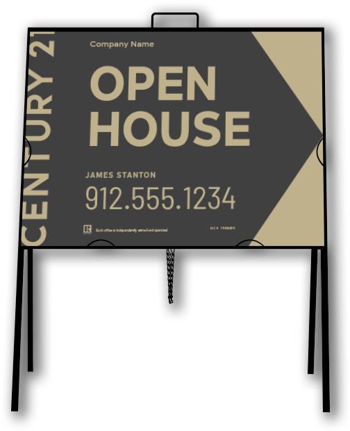 Century 21 A-frame Open House Sign - Century 21 New Signs (800x800), Png Download
